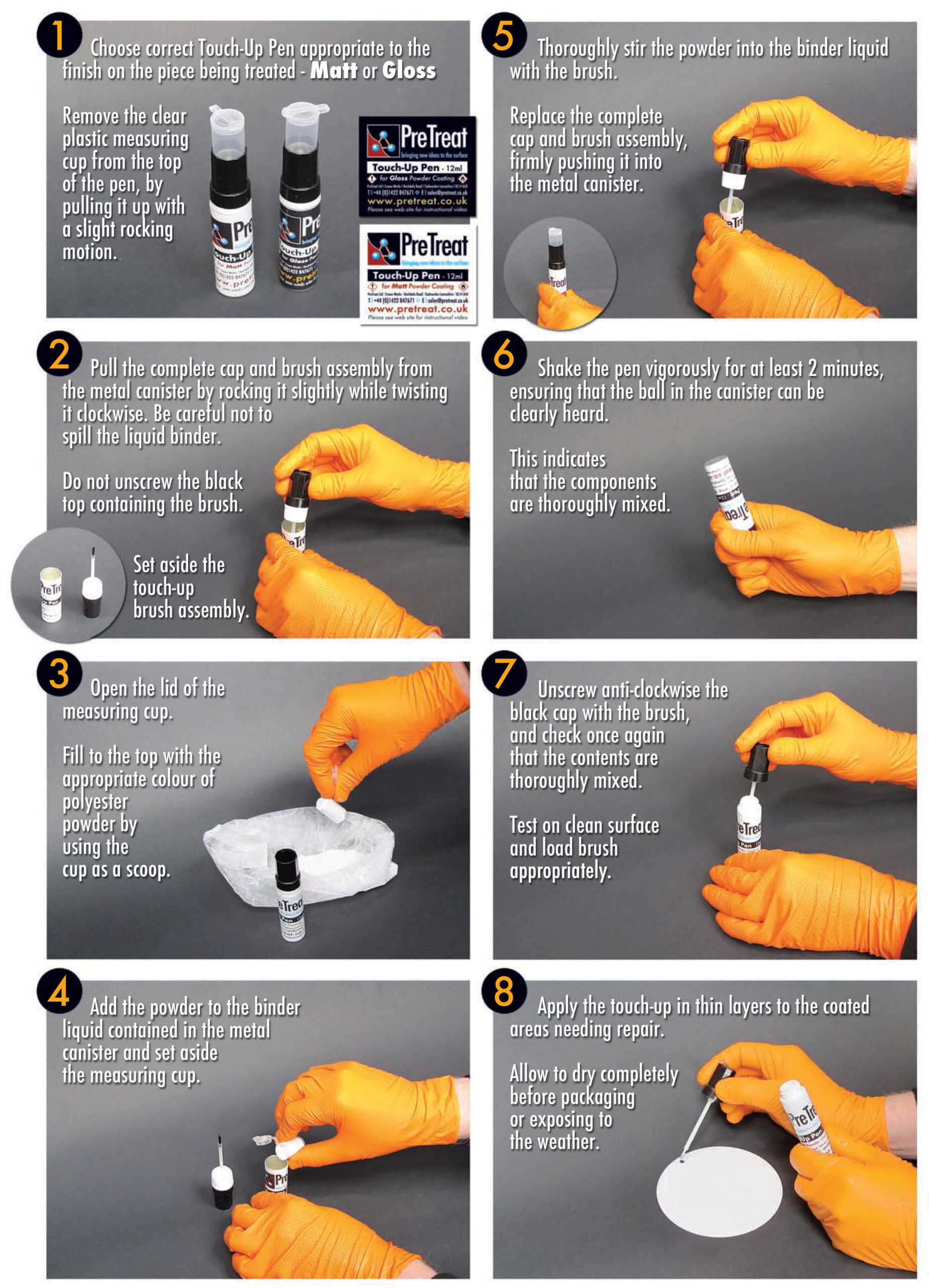 Powder Coating Touch Up Pen Guide Powder Coating Touch Up Pen Guide